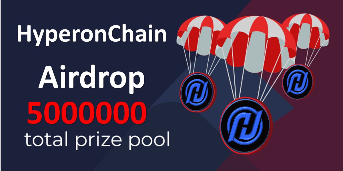 🎉 HyperonChain Airdrop of 5000000 $HPN coins 

👉 Join today airdrop.hyperonchain.com/?ref=135HCMNL

🌟Listed on Latoken and listing on PanCakeSwap, BitMart and more CEX

#Airdrop #Airdrops #AirdropAlert #Reward #Bounty #Crypto #CryptoNews