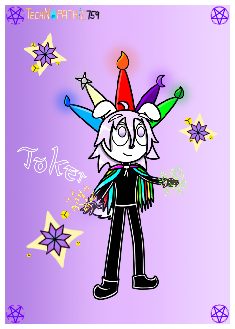Technopathic759's tweet photo. Now they can have his own original outfit instead of cosplaying outside of Halloween
#anthro #oc #ocart #joker #card #jokercard #magic #jester #fire #electric #magic #psychic #scythe #technopath https://t.co/zwxwsbRx1k