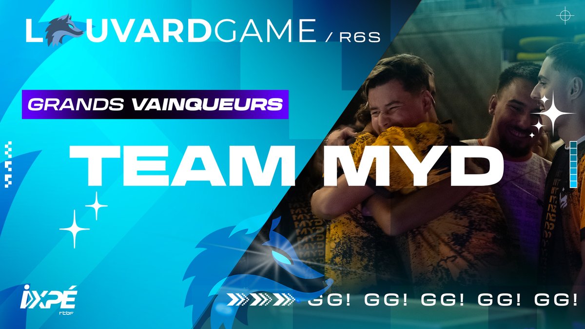 RTBF_iXPe's tweet photo. .@teamMYD SONT GRANDS CHAMPIONS de la #LouvardGame Rainbow Six ! 🏆 https://t.co/opwIwdaX3s