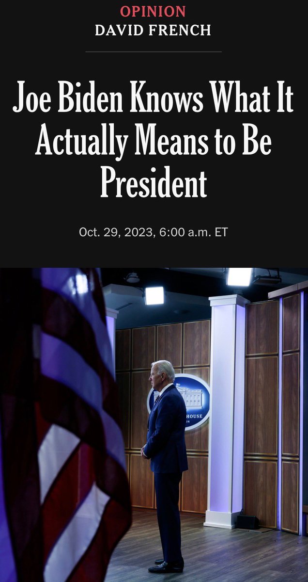 HerbieZiskend46's tweet photo. .@DavidAFrench: “But in each key theater, Biden’s policies are fundamentally sound.” 1/ https://t.co/wpK2d3fiUk