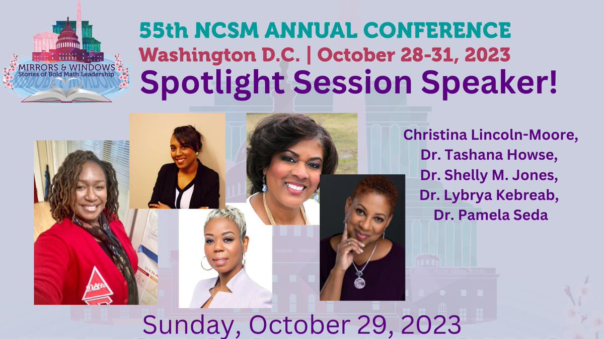 Come see us today at 2:30 pm Rock Creek Room! Iron Sharpens Iron: Black Women in Mathematics Education (BWXME) Speak @MathEdLeaders #NCSM23