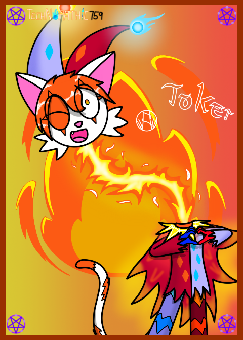 Technopathic759's tweet photo. Pick your joker card and [FEEL THE POWER OF BEING ABLE TO DO ANYTHING]  

#anthro #oc #ocart #joker #card #jokercard #magic #jester #fire #electric #magic #psychic #scythe #technopath https://t.co/CJkQ7z6cAs