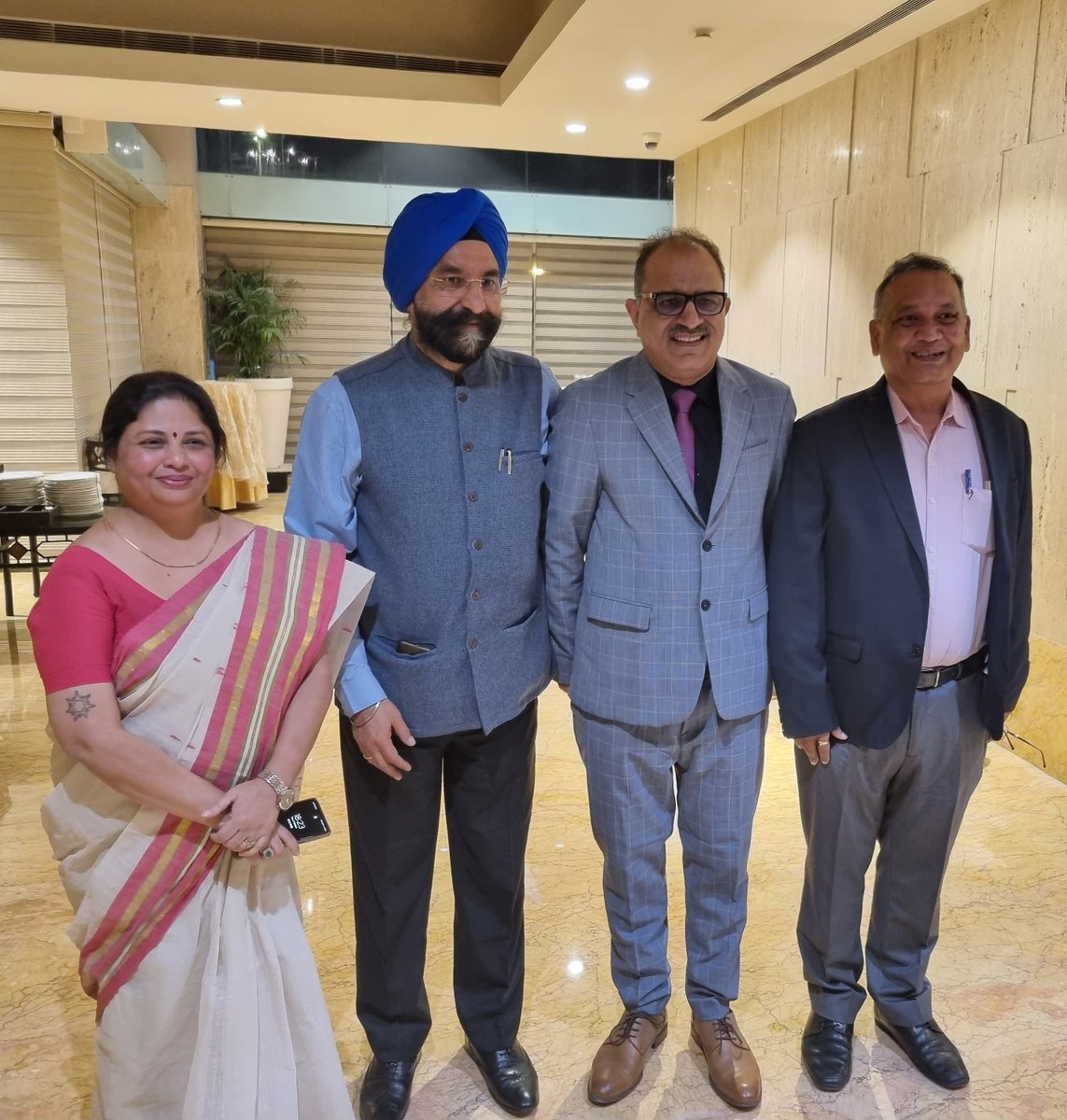 Feels good when I get to share a frame with the HEADS of three biggest Agri-Cooperatives of India 😊Dr @Rssamul @Amul_Coop, Sh Sanjeev Chadha @nafedindia & Mr @pradiptasahoo66 @MotherDairyMilk @NDDB_Coop