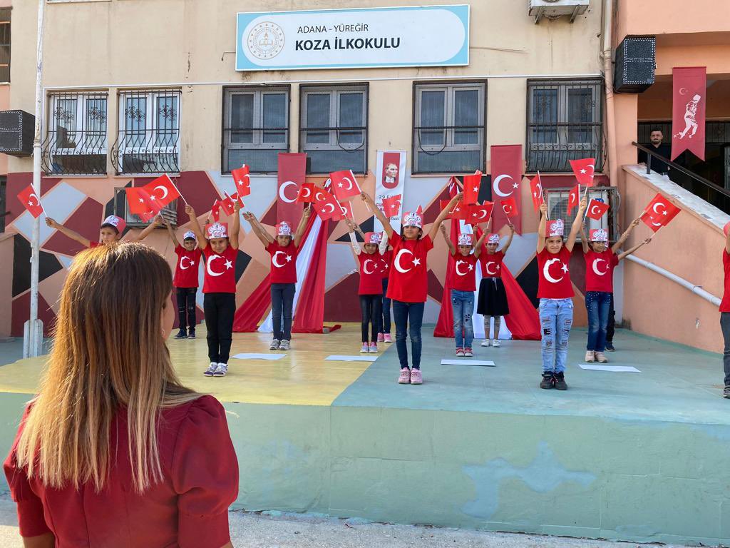 Cumhuriyetimizin 100.yılı okullarımızda coşkuyla kutlandı. Şehit Erhan Taştimur İo, Turgut Reis İo, Ulubatlı Hasan İo, Koza İo.  <a href="/tcmeb/">Millî Eğitim Bakanlığı</a> <a href="/TCAdanaValiligi/">T.C. Adana Valiliği</a> <a href="/HasanTevke/">Hasan Tevke</a> <a href="/AdanaMem/">Adana İl Millî Eğitim Müdürlüğü</a> <a href="/Selcuk_Tyurek01/">selçuk taşyürek</a> @Piktes2Projesi