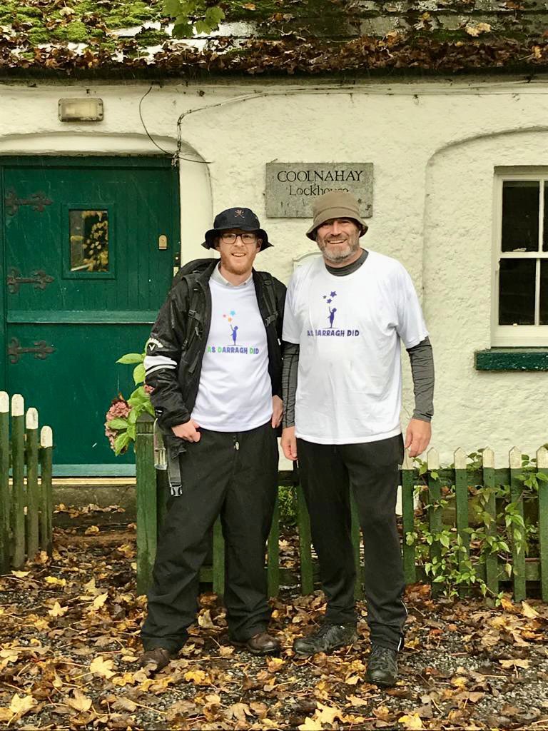 It rained but that didn’t stop Simon Tierney from completing his 100km hike for As Darragh Did. That’s more than 2 marathons …. just saying 😂 You can still support at idonate.ie/fundraiser/Sim… Thank you 🙏