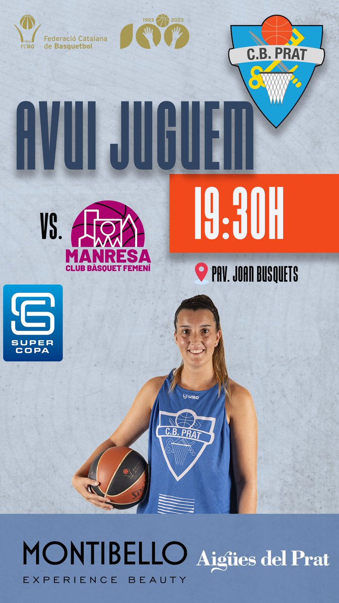 CBPrat's tweet photo. Després de la presentació dels equips de la temporada, podeu gaudir del partit #supercopaBQ 🏀

També podeu seguir-lo en directe:
https://t.co/HCKbuXCsk9 https://t.co/g2eiymSaCV