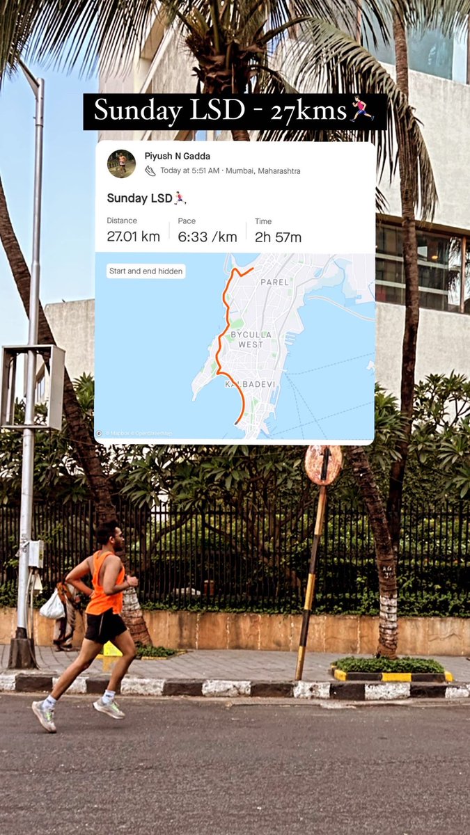 Sunday LSD🏃🏻‍♂️ 27kms #running #sundaylongrun