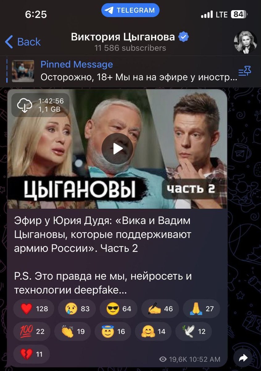 Вика и Вадим Цыгановы заявили, что после интервью Дудю на них «пошли накаты от власти», а видеозапись беседы «сделала нейросеть»

Ни одна нейросеть не сможет сгенерировать такую xyйню