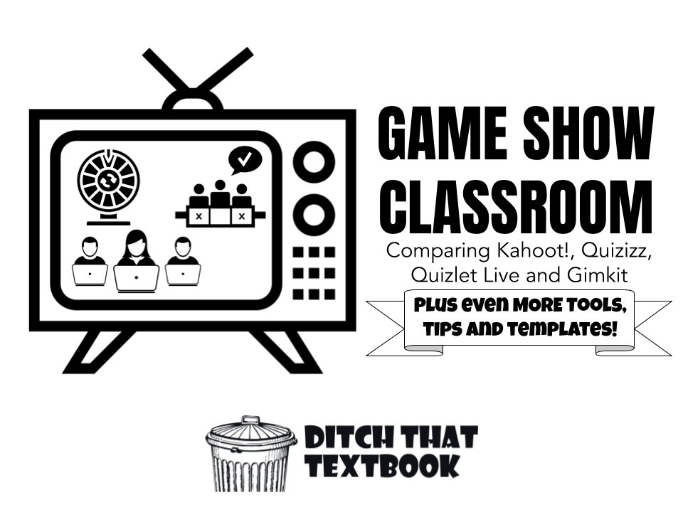 📺Game show classroom! Comparing Kahoot!, Quizizz, Quizlet Live and Gimkit ➕PLUS 🎮10 MORE games like Kahoot! 🗂8 FREE Google Slides game show templates 💡14 ways to turn your classroom into a game show! ditchthattextbook.com/game-show-clas… #ditchbook