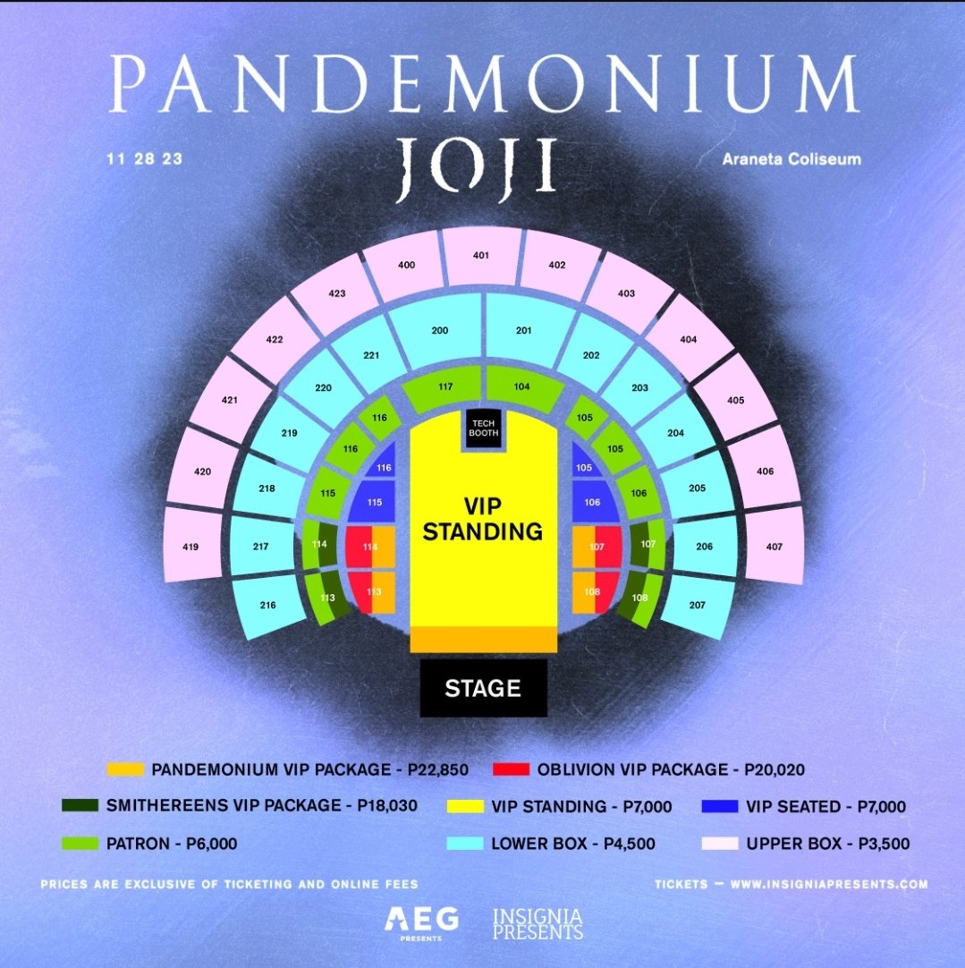 leningning's tweet photo. WTS LFB: Joji Live in Manila: Pandemonium Asia tour tickets
Section 206 Port 15
Row 3 Seat 11
Php 4k

RFS: need funds asap due to family emergency https://t.co/VXL9WFbLD4