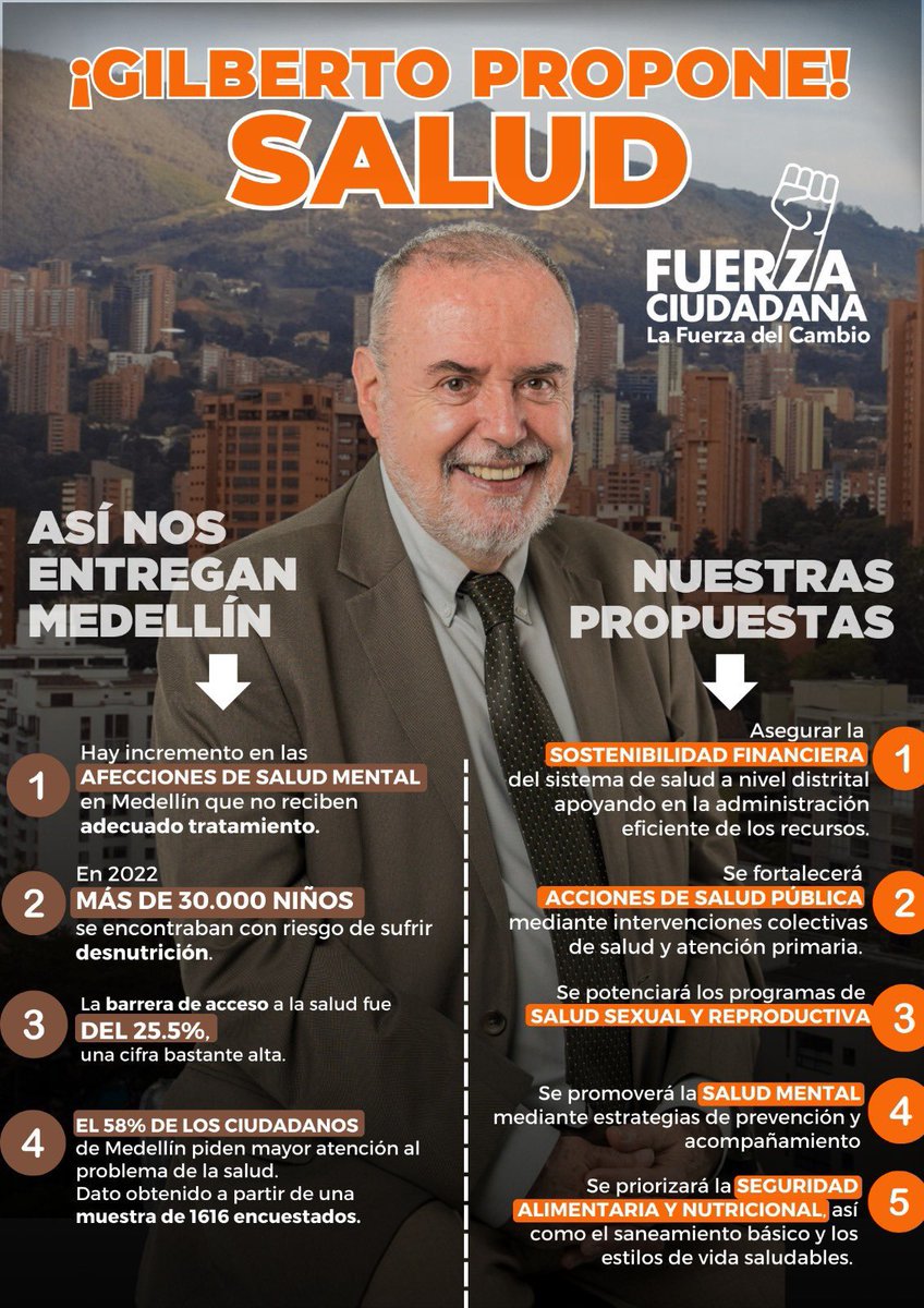 En educación, seguridad, economía y salud no existe un candidato con un mejor programa que el del profe Gilberto Tobón. Si necesitas razones para votar por el, aquí están sus propuestas para recuperar a Medellín.

Compártelas con RT para que ir muchos salgan a votar por el profe.