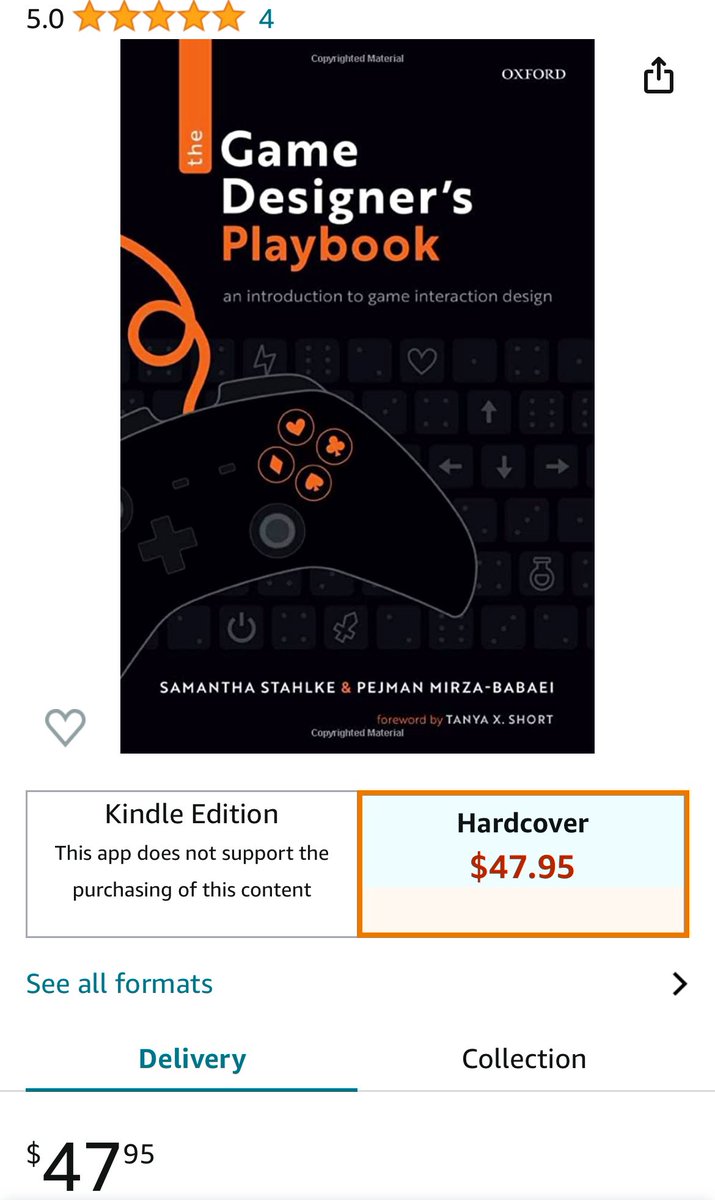 GameDesignBook's tweet image. We are back in stock on AmazonCA 🇨🇦 but only one copy left! Get your copy now: a.co/d/0tb5IIG