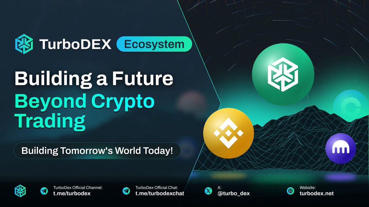 turbo_dex's tweet photo. TurboDEX Ecosystem: Beyond Crypto Trading. More than a platform, it's an entire crypto universe. From NFTs to DeFi, we're reshaping the future of blockchain tech. Join us in redefining possibilities!
#TurboDEX #CryptoRevolution https://t.co/05wrC4M51u