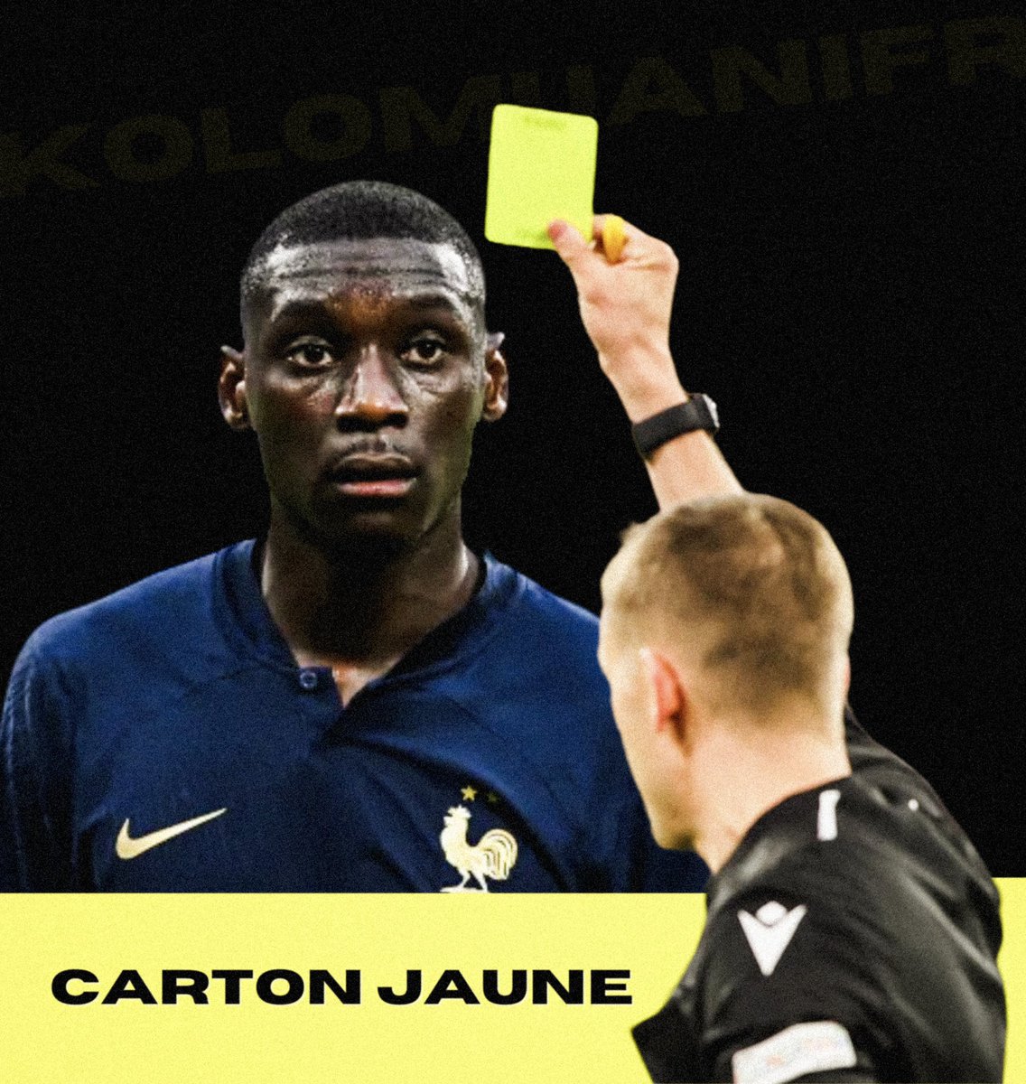 🟨 Randal Kolo Muani écope lui aussi d’un carton jaune. 

#SB29PSG