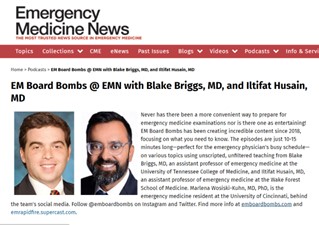 .@blakebriggsMD & Marlena Wosiski-Kuhn, MD, PhD, note that treating massive #hemoptysis is absolutely no fun, and talk in their latest @EMBoardBombs podcast about #airway mgt, what test you must do in the #ED, & how to reduce #bleeding. #FOAMed bit.ly/EMBoardBombsat…