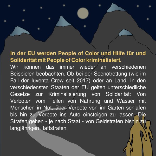 ‼️ SPENDENAUFRUF ‼️

Unser Freund Rashad* braucht dringend Hilfe!

👉 Rote Hilfe Steiermark 
👉 Verwendungszweck/Kennwort: Gemeinsam2023 
👉 IBAN: AT06 2081 5000 4243 1999 
👉 BIC: STSPAT2GXXX

Gegen die Abschottungspolitik der Festung Europa!