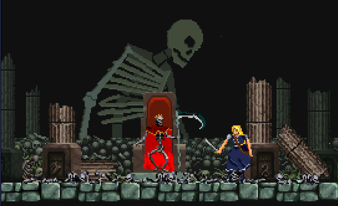 BeatriceSchwin1's tweet photo. I drew a castlevania-esque background #pixelart https://t.co/CAeTtD4kQB
