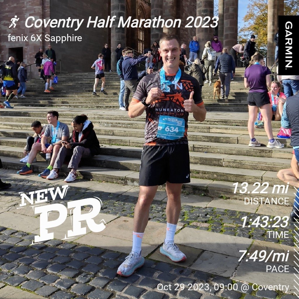 Coventry Half Marathon 2023 🏃

Happy with how that went, now to keep pushing on and improving 💪
