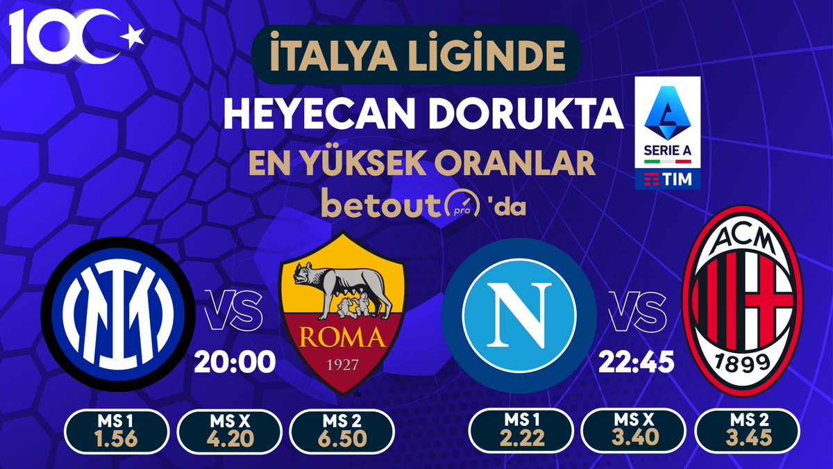 betoutpro's tweet photo. 🇮🇹İtalya Seri A’da muhteşem iki karşılaşma sizi BetOutPro’da bekliyor !

🍕Pizzaları Hazırlayın !

💯Geniş bahis seçenekleri

🫵%30’a varan Spor Kayıp Bonusu 

🚨10 Dakikada Çekim İmkanı

Hemen Üye ol ve Farkı Hisset
Güvenin adresi 👉https://t.co/5VtOegMzjq https://t.co/4mAGYGv28s