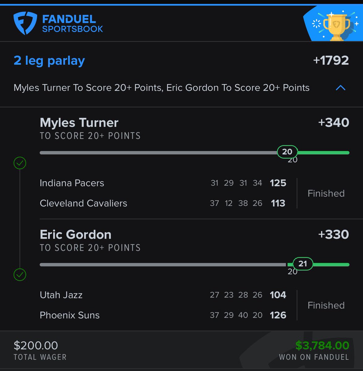 Good morning gang,

+5.46u yesterday. Total count this season +22.21u

RT like and follow and drop cash app tag to win breakfast money. $20 to 5 people

Code: NBA23 for $10 coupon

ParlayBanditz.com