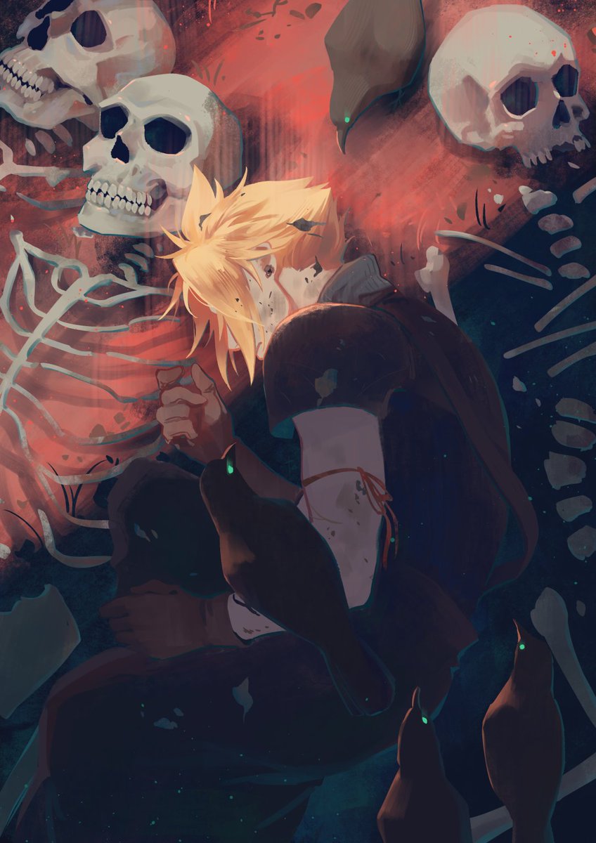 hueyoart's tweet image. Day 6: DECAY

#ffviihalloween2023
