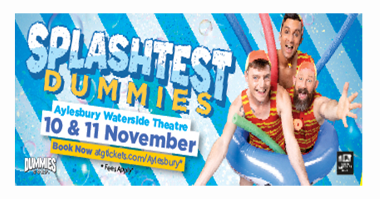 Forge stronger team bonds at Splash Test Dummies' Aylesbury show. Their high-visibility ad is live on Corner Media screens. #cornermediagroup #fidigital #advertising #exposure #promotingbusiness #Networking #TeamBuilding @TheWaterside1 @ATGTICKETS #stuntshow #funshow #smile