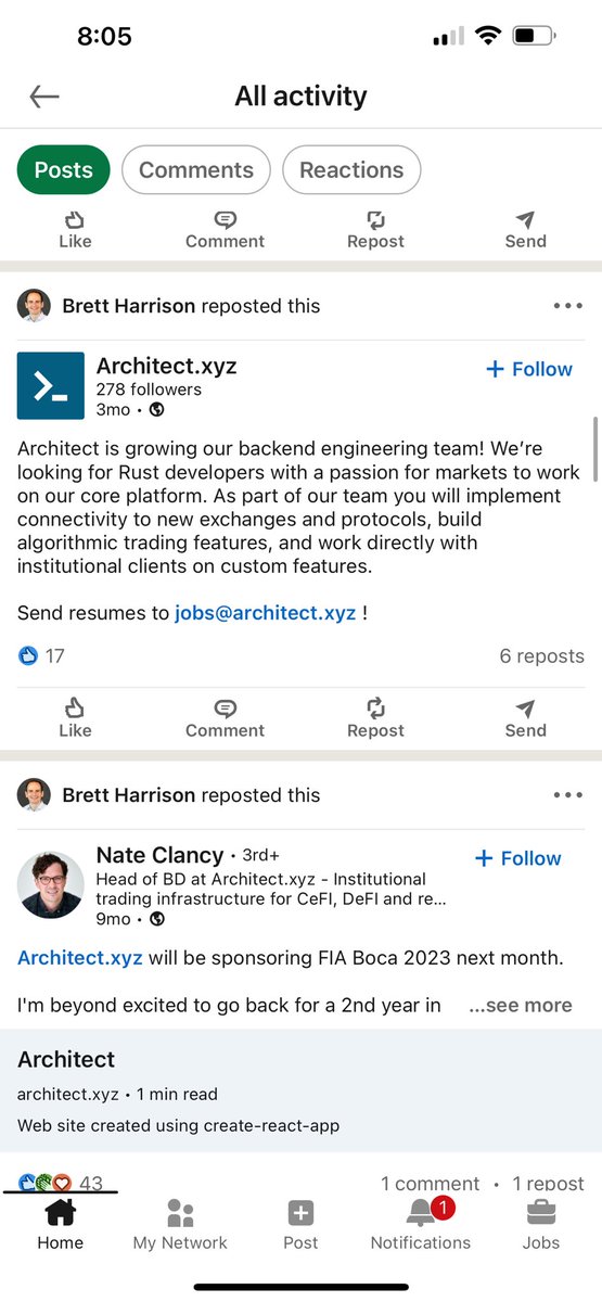 JAK__KIDD's tweet image. He failed (or got caught) at #Ftx  so he’s just starting over again at @Architect_xyz   
See a pattern here?
 @SECGov @FINRA @dojphofficial  where are those real shares that are backing the 8 quadrillion tokenized stocks 🧚