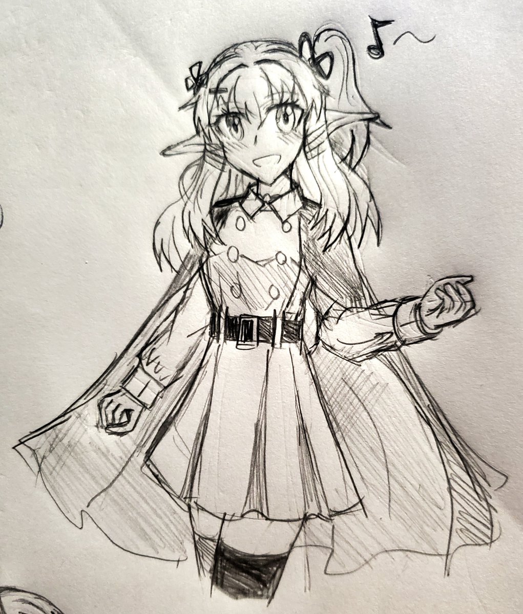 genmetsu_kii's tweet image. 在奇怪的挑戰下，也把上一篇大女兒的夥伴也給畫出來了。精靈族，九泉朝霧，（順便附註個大女兒的名字：白神奈奈子）老實說畫她的次數比大女兒少多了，以後應該也多多畫朝霧才對

#精靈 #精靈少女 #エルフ #エルフ少女 #少女 #Elf #Elfgirl #長耳 #longears