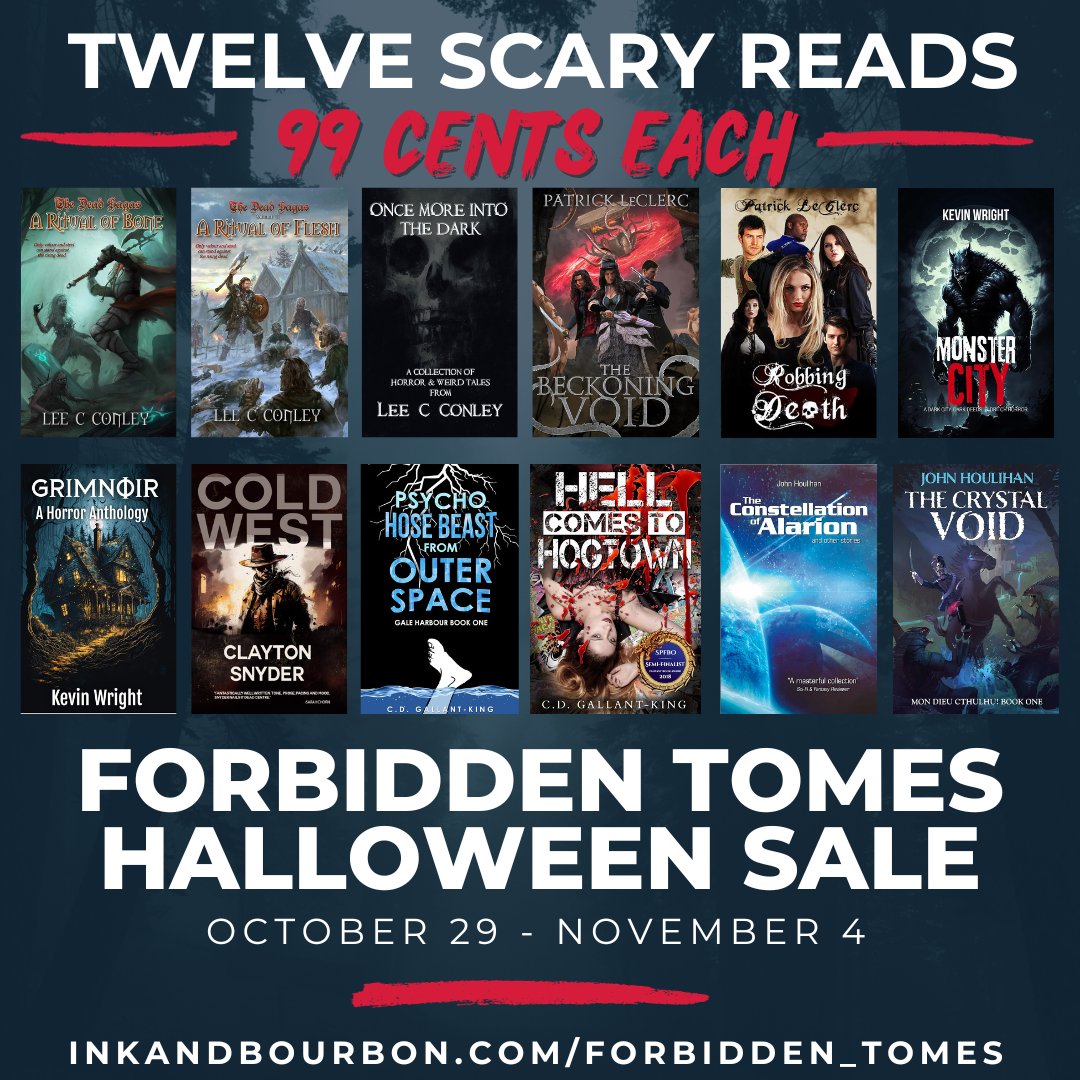 Twelve Creepy Reads, just in time for #Halloween! inkandbourbon.com/Forbidden_Tome… #ebook #ebooks #horror #HorrorCommunity #fiction #bookbloggers #booksale #ReaderComunity #amazonkindle #kindlebooks #KindleBookBoost