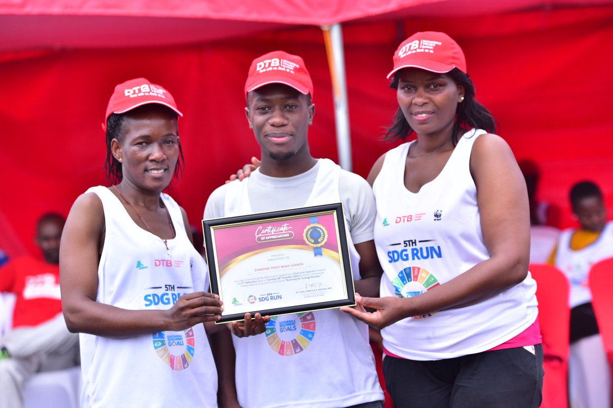 dtb_uganda's tweet photo. A big thank you to all who braved the morning weather to participate in the 5th SDG run. 

Achieving UN SDGs is a responsibility of everyone!

Thank you @youthgogreen, @uzima_water, @WWFUganda, @CentenaryBank, @nbstv, @NationMediaGrp, @PoliceUg, @cdfupdf, @UgandaPrisons and other partners for partnering with DTB to make this event a success.
#5thSDGRUN
#RUN4EnergyAccess