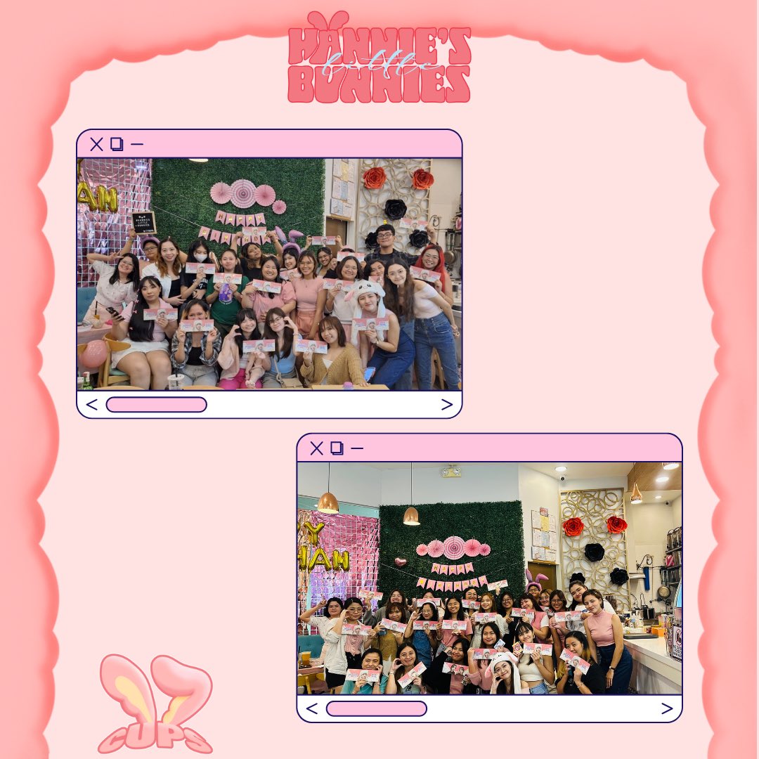 17_cups's tweet photo. Last event was a living proof that the color pink can make everything pretty 🩷

Hi, this is 17 cups! We would like to show our utmost gratitude to those who supported us, once again, in our fourth event, Hannie's Little Bunnies 🐰 

#HanniesLittleBunnies https://t.co/Hd5COEYbZ4
