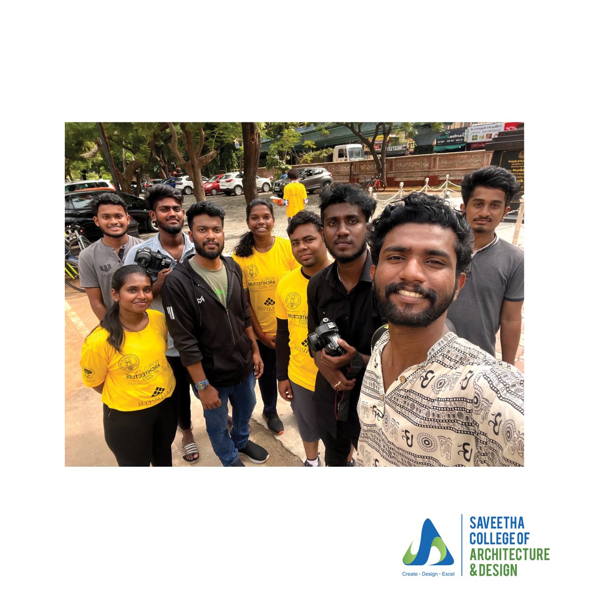 SCAD_Chennai's tweet photo. Students at SCAD participated and documented the event “Tour de Architecture” a cycle rally conducted by the Indian Institute of Architects, Chennai along with Ar. Sujatha Shankar, INTACH cycling along the architectural marvels of Namma Chennai
@SIMATS2
@VC_SIMATS
@DNagammal83402 https://t.co/8YzucqNhVW
