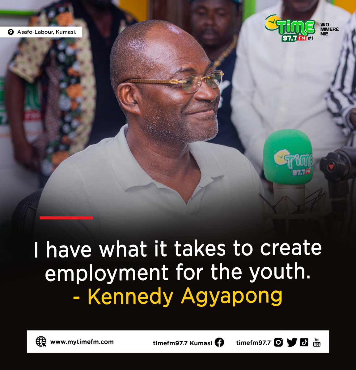 TimeFM977's tweet photo. Some excerpts from our exclusive interview with Hon. Kennedy Agyapong. #TimeFM 

#NSMQGrandFinale https://t.co/xJBvPUvHgE