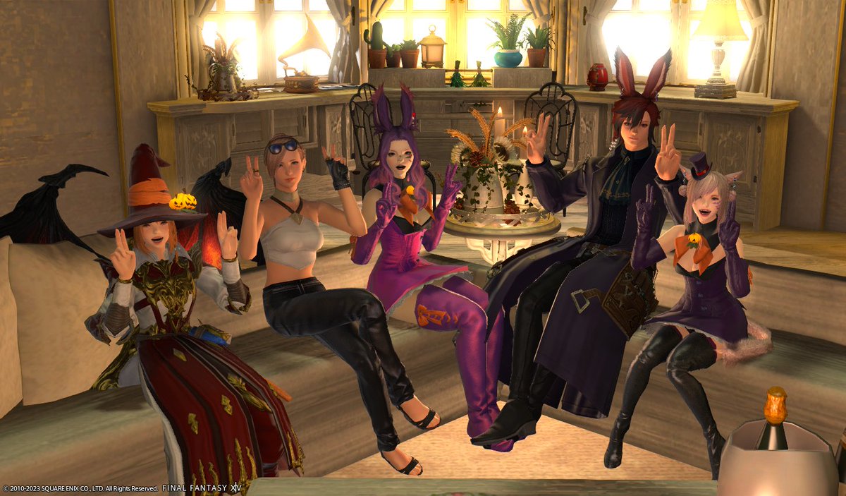 FF14Yuzuki's tweet photo. 昨日はECHOのみんなでワイワイと #Luxe_FF14 という
お店のらむねちゃんのところへ行ってきました。
#ffxivsnaps #XIV_PICTCLIP #FF14 https://t.co/nEL4yVR2lB