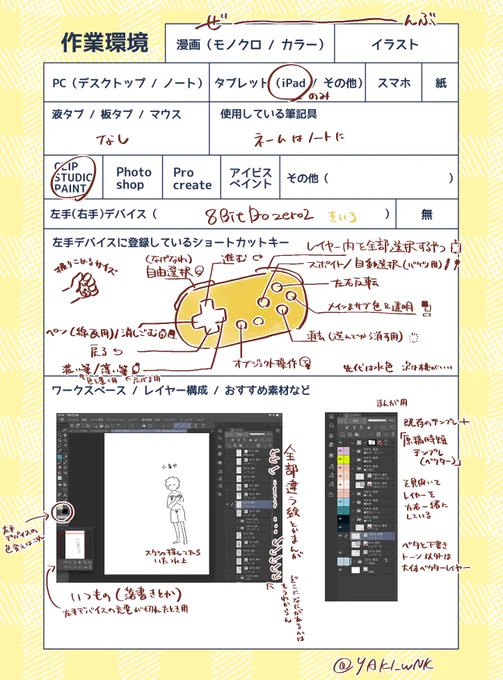 テンプレートお借りしました #みんなの作業環境教えて 