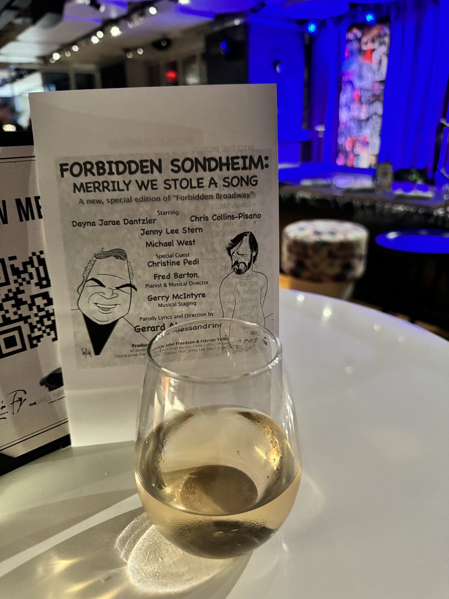 NYCRobyn's tweet photo. About last night @FredBarton1899 with Forbidden Sondheim. An 80 minute escape that we all need. #sondheim #seeashow #supportthearts @YotelHQ https://t.co/r4hXGUR7Ur