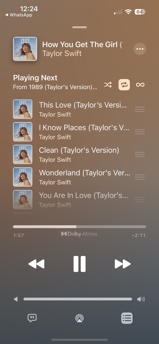 EmmaJaneBarbie's tweet photo. Finally able to listen to this without my non swiftie mates talking over it 😂🫣 https://t.co/1fO5LsAc5W