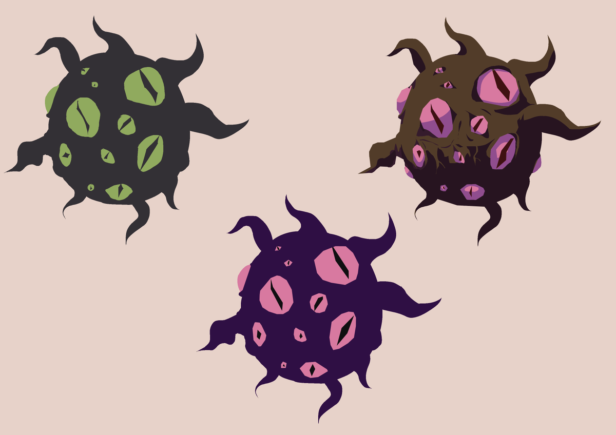 Reissence's tweet photo. How I design characters:
1. I make some ideas about the concept of the character and the client and I design what idea its more interesting
2. Finally, I make some color variations using differente palettes (in these case I also play a little bit with the forms) https://t.co/2GGmRf1hrC