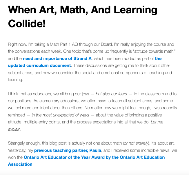 avivaloca's tweet photo. βοΈNew Blog Post βοΈ When Art, Math, And Learning Collide - Do you have any of your own experiences to share? https://t.co/AyOsbwFJon #onted #edchat #kinderchat #ptchat https://t.co/Dmly9sWdjJ