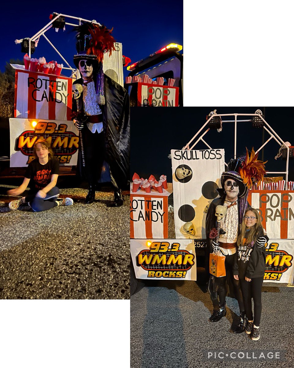 HertzlerMichael's tweet photo. Our thanks to @jackybambam933, @TeamBraye, the @JerseyStringJSB and everyone at the 2023 Alloway Halloween Parade for helping make our struggling Emma smile once again. Also Jacky, little sister Erin is waiting to help open the prize coffin once again! #DrackPack @933WMMR @mor100 https://t.co/XcsSKosw9J