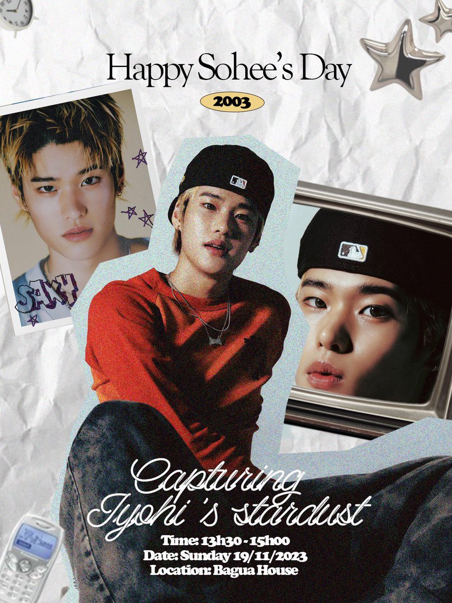 V-BRIIZE will celebrate Sohee's 20th birthday with a little party. Our event, "𝗖𝗮𝗽𝘁𝘂𝗿𝗶𝗻𝗴 𝗜𝘆𝗼𝗵𝗶'𝘀 𝗦𝘁𝗮𝗿𝗱𝘂𝘀𝘁" is held preserve Sohee’s life and career milestones and strive towards his future goals.V-BRIIZE loves Sohee &amp; hopes he will have a wonderful birthday