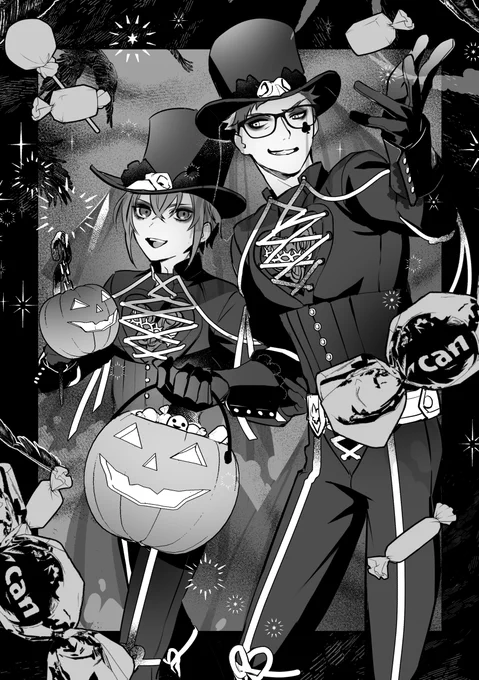 いつもの遅刻です! トレリド♣️🌹 【ハロウィン】  #トレリドワンドロ・ワンライ @trrd_1drwr