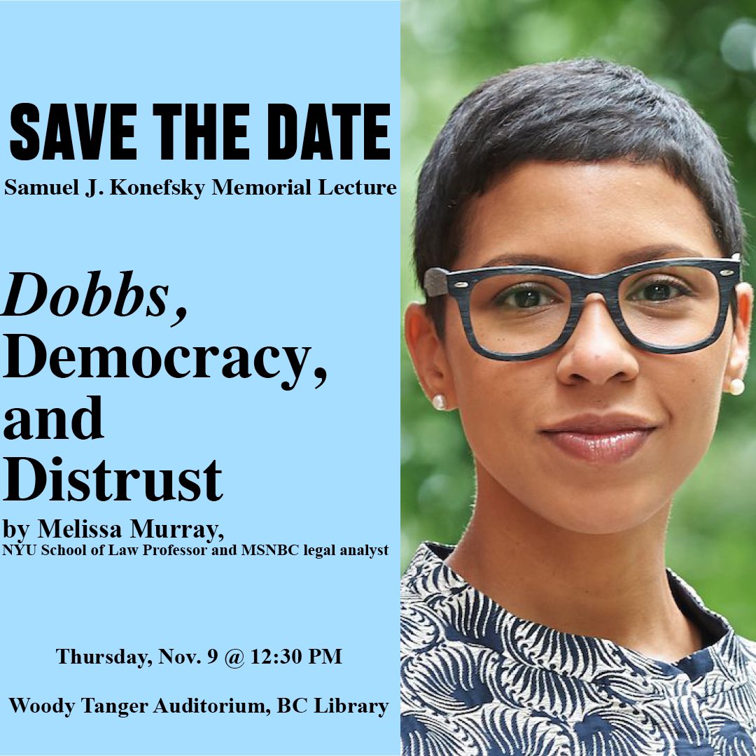 Melissa Murray on the democracy and the Dobbs decision. Thurs, Nov. 9th. Brooklyn College. Also on live stream- link in comments. Join us. <a href="/ProfMMurray/">Melissa Murray (@ProfMMurray on Threads 🧵)</a> <a href="/BCThinkers/">Brooklyn College Critical Thinkers</a>  <a href="/BCPoliSci/">Political Science at Brooklyn College</a> <a href="/BCWomensCenter/">BC Women's Center</a> <a href="/philosophy_bc/">BC Philosophy</a> <a href="/wgst_bc/">WGST Program @ BC</a> <a href="/BklynCollege411/">Brooklyn College</a>