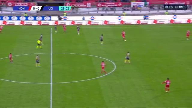 Andrea Colpani on the half volley for Monza!