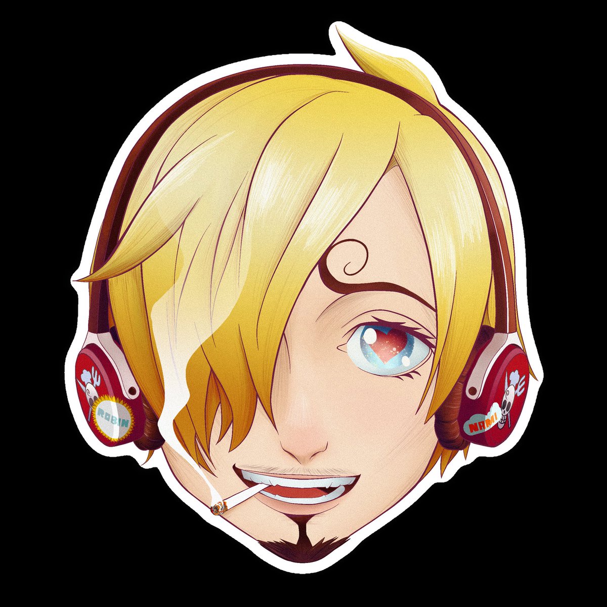 TonyHeartszero's tweet photo. Sanji Vinsmoke pra quase fechar East BLUE nessa coleçãozinha que estou fazendo dos personagens de One Piece, logo logo farei um kit com eles, onde junto terão Pins dos fones de cada personagem ^^
Espero que dê certo S2

#onepiece #sanji #sitckers #procreate #art https://t.co/UnwhIi8h14