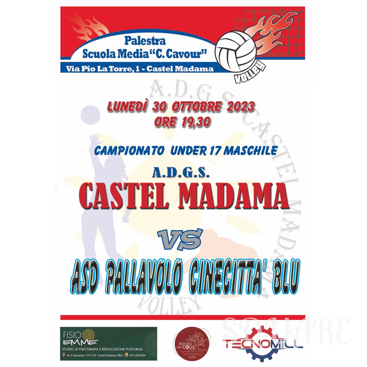 gscmvolley's tweet photo. Domani esordio casalingo per i ragazzi del Under 17 maschile contro #cinecittapallavolo ! Vi aspettiamo per sostenere i ragazzi!

#cmv #castelmadamavolley #pallavolo #volleyball #under17 @fipavlazio @fipavroma #tecnomillsrl #fisioemme @FedericoTuterti #envivia #mimmo https://t.co/kKIMytYxd7