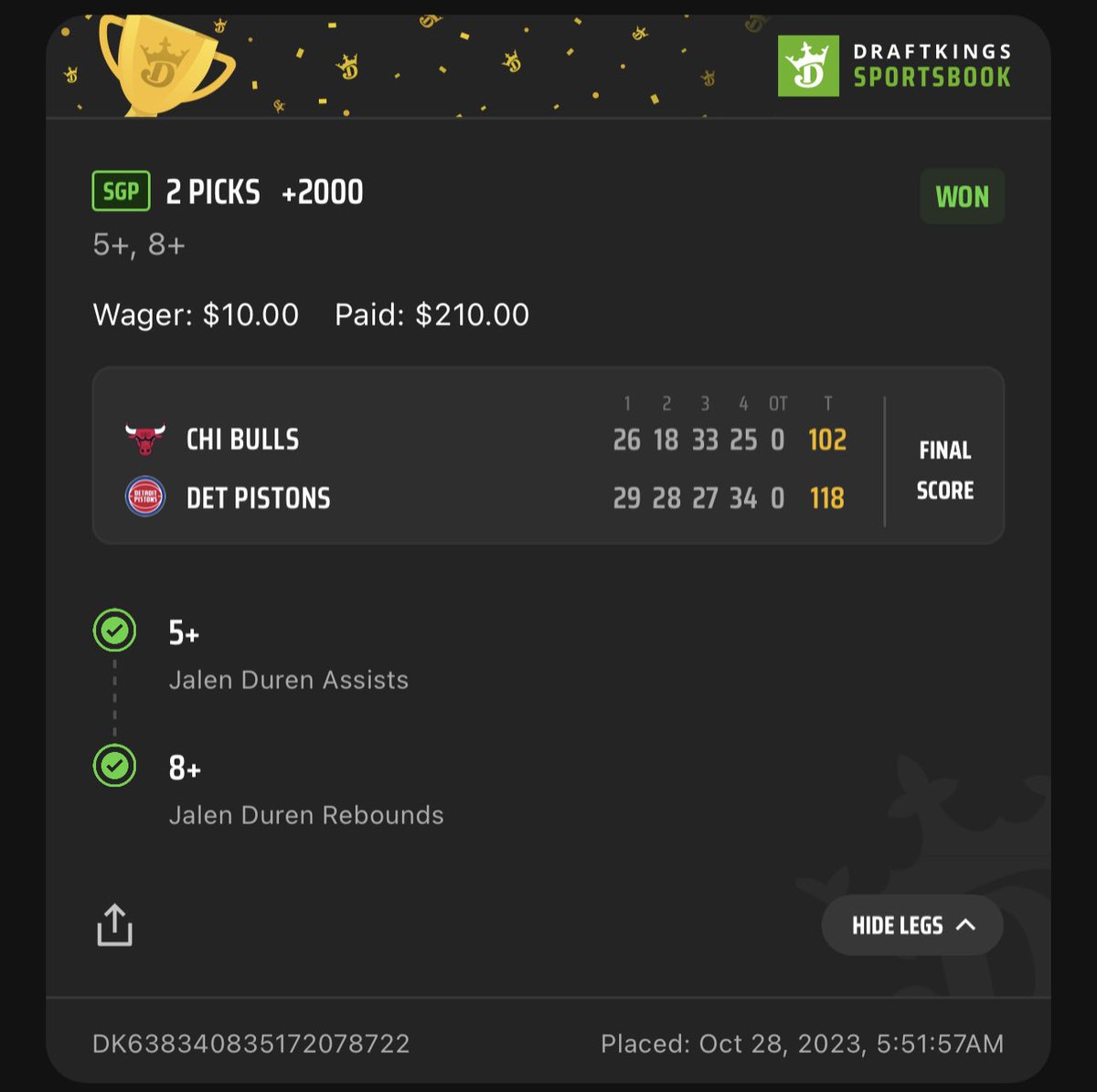 mrdreamy1's tweet photo. Best day I ever had on this app: 4-2 on the NBA straights &amp; 3-2 in NCAAF. I gave out 13 #bluntmoneybets…here’s how that went 😂 #GamblingX 

NCAAF Boost +300
Reb lay +586
Mitch Rebs +650
Ausar Rebs +850
Ausar/Duren lay +1100
Duren System Play +2000
Fade teams on a B2B lay +2700 https://t.co/63cLeTKlSI
