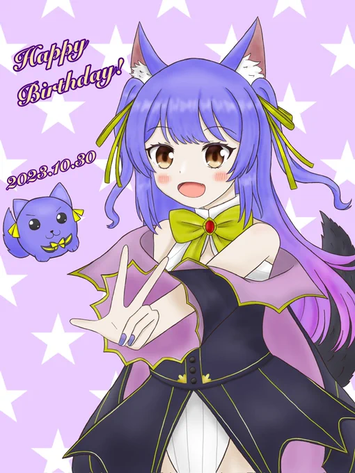 ルルちゃん、お誕生日おめでとうございますー!! 今年の生誕祭も楽しみです! #ルルンルルリカ爆誕2023 #ルールル美術館