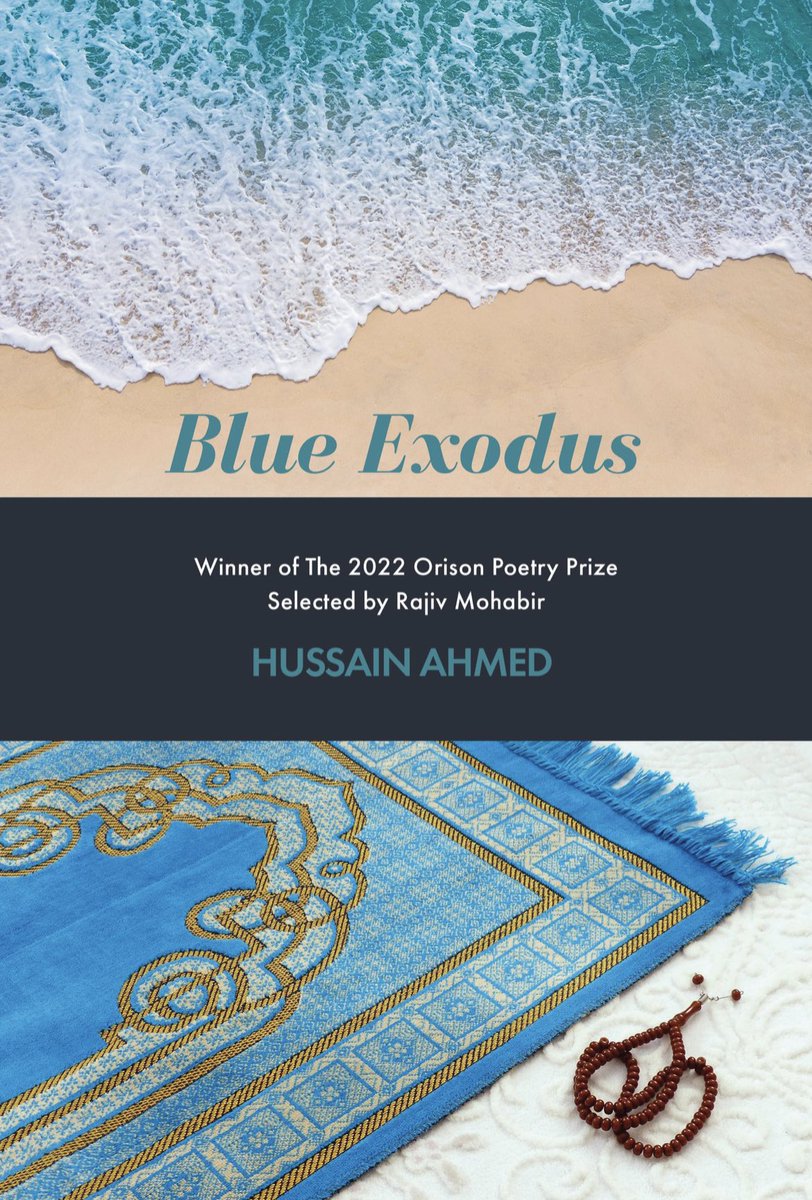 I’m super super excited to share the cover page and the pre-order link for my second poetry collection; BLUE EXODUS bit.ly/3FBZrGV Thanks to the Orison Books, Rajiv Mohabir, Chelsea Dingman and Saddiq Dzukogi for blessing this project 🙌🏿💡
