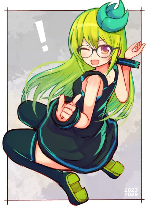 うちのこラクガキ
キミドリさんです。 